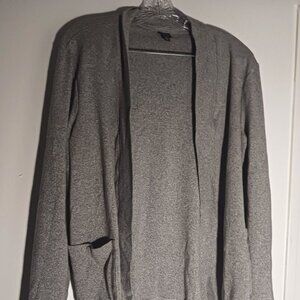 Womans Rafaella Studio Heather Gray Open Cardigan Size XLarge